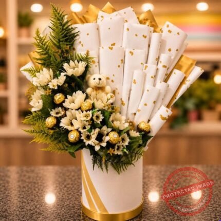 White Theme Box chocolate gift for Sorry | Smilee