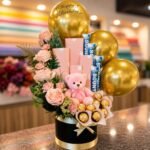 Black Box with Pink and Golden Theme chocolate gift for Sorry | Smilee