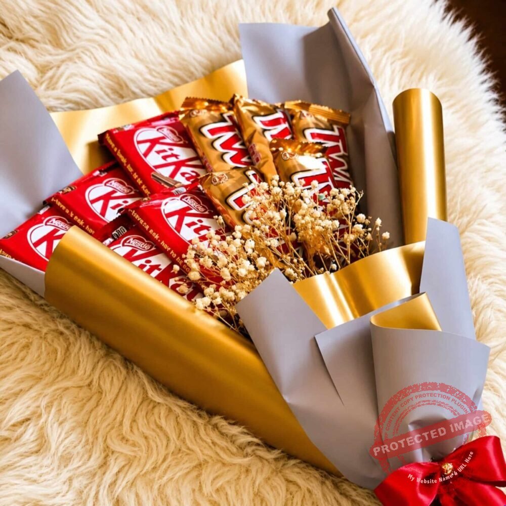 KitKat & Twix Bouquet for Valentines Day KitKat & Twix Bouquet for Valentines Day | Smilee