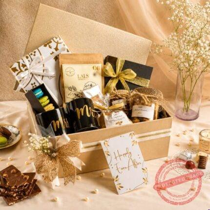 Mr. & Mrs. Grand Gesture Hamper chocolate gift by Lals for Wedding | Smilee