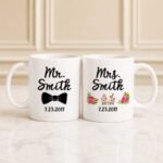 Mr. and Mrs. Name with Date Mug gift for Anniversary | Smilee