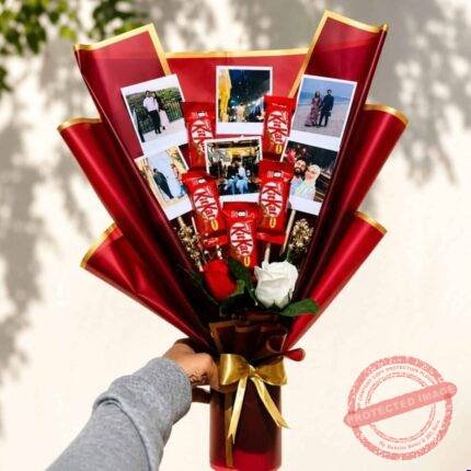 Picture Bouquet chocolate gift for Valentines Day | Smilee