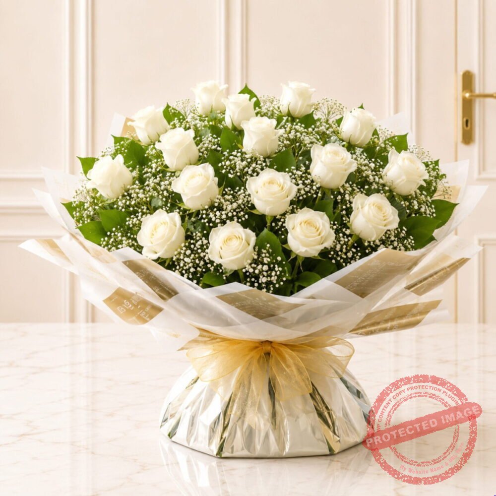 Majestic White Roses in Lahore Majestic White Roses in Lahore | Smilee
