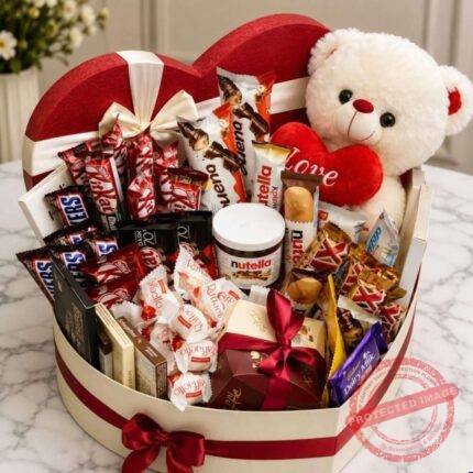 Heart Shape Mix Chocolate Box for Valentines Day | Smilee