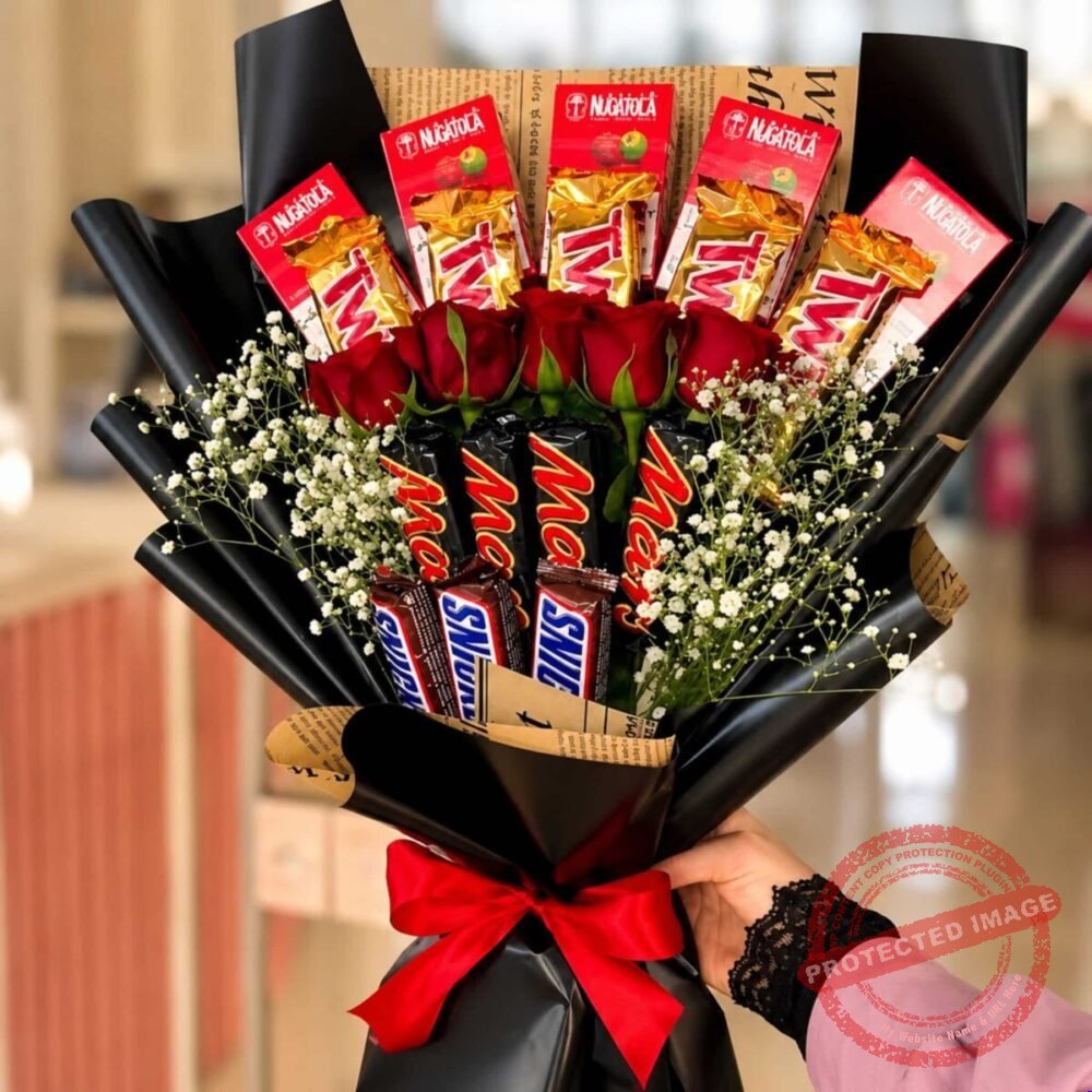 Rose Chocolate Bouquet for Valentines Day Rose Chocolate Bouquet for Valentines Day | Smilee