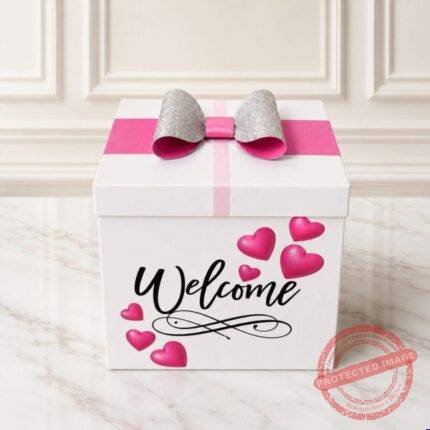 Transparent Balloon Explosion Box for Her personalised gift for Valentines Day