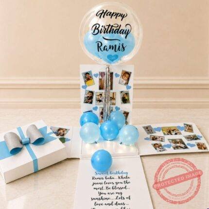 Transparent Balloon Large Explosion Box for Him personalised gift for Valentines Day