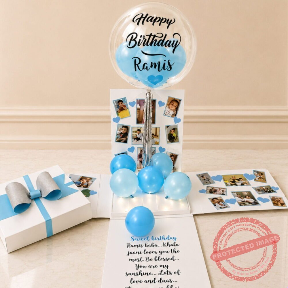 Transparent Balloon Large Explosion Box for Him personalised gift for Valentines Day Transparent Balloon Large Explosion Box for Him personalised gift for Valentines Day | Smilee