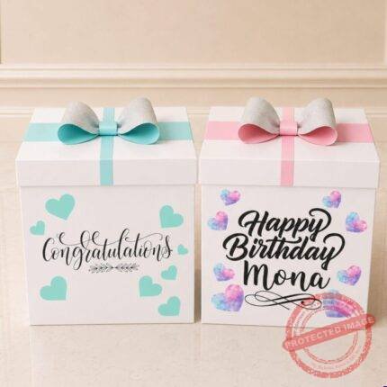 Transparent Balloon Large Explosion Box for Him personalised gift for Valentines Day