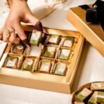 Kunafa Bon Bons in Classic Gold (12 Pcs) chocolate gift by Lals for Ramadan | Smilee