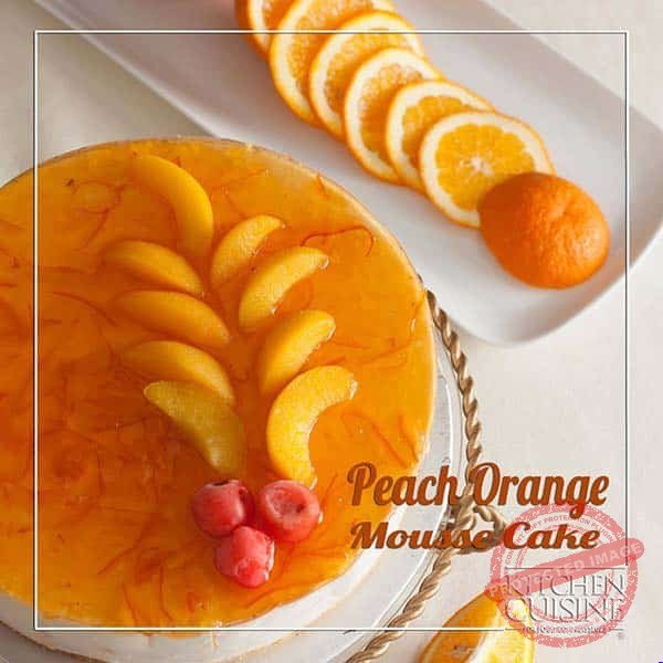 Peach Orange Mousse Cake by Kitchen Cuisine Peach Orange Mousse Cake by Kitchen Cuisine | Smilee