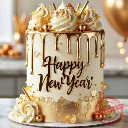 Happy New Year 2026 Cake by O’Clock in Lahore | Smilee