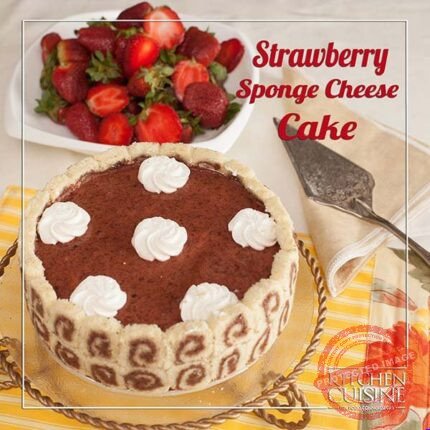 Strawberry Sponge Cheese Cake by Kitchen Cuisine | Smilee