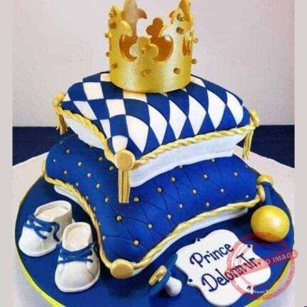 Baby Crown Cake 2 Tier by O’Clock in Lahore | Smilee