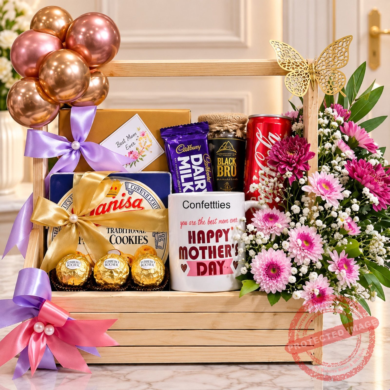 Beautiful Wooden Basket for New Year Beautiful Wooden Basket for New Year | Smilee