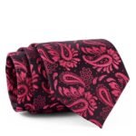 Black/Red Paisley Tie gift by Men’s Accessories | Smilee