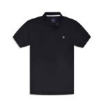 Black Plain Pique Polo Shirt fashion gift by Father’s Day for Fathers Day | Smilee