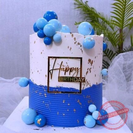 Navy Blue Theme Cake by O’Clock in Lahore | Smilee