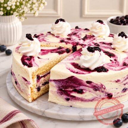 Blueberry Cream Cake by Kitchen Cuisine | Smilee