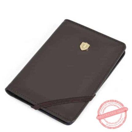 Brown 100% Leather Passport Holder gift by Father’s Day for Fathers Day | Smilee