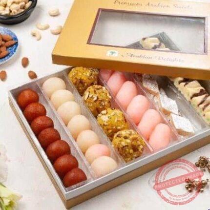 Classic Box Special Pakistan (1.5 kg) mithai gift by Arabian Delights in Lahore | Smilee