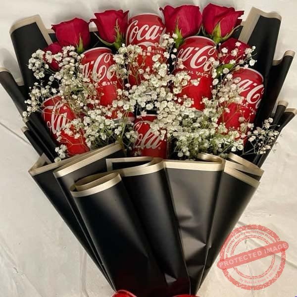 Bouquet for Coke Lovers for Valentines Day Bouquet for Coke Lovers for Valentines Day | Smilee