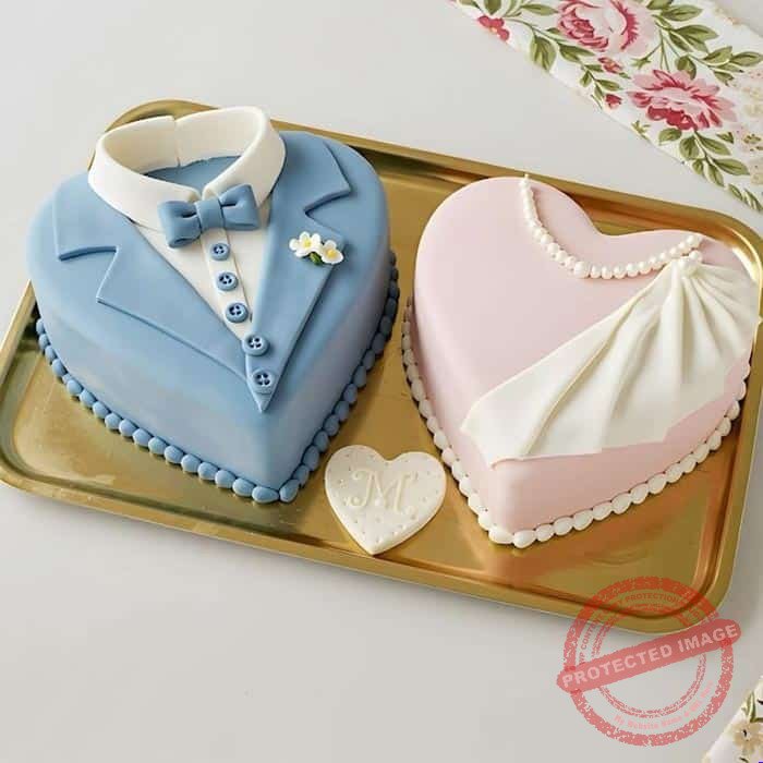 Heart Shape Couple Cake - Cake O’Clock Heart Shape Couple Cake - Cake O’Clock | Smilee