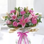 Dreaming in Pink flower arrangement in Lahore | Smilee