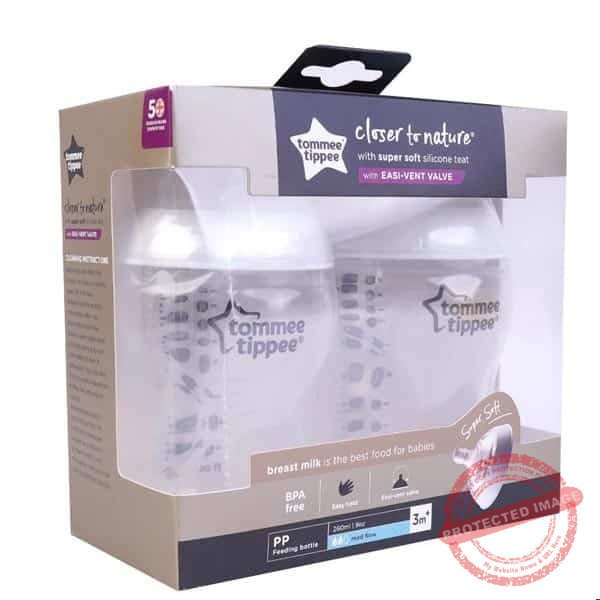 Tommee Tippee Baby Feeding Bottle 2 Pcs Tommee Tippee Baby Feeding Bottle 2 Pcs | Smilee