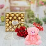 Roses Teddy or Chocolate Deal for Valentines Day | Smilee