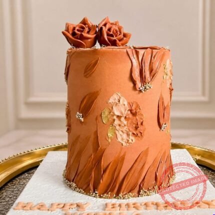 Brown Theme Designer Cake by O’Clock in Lahore | Smilee