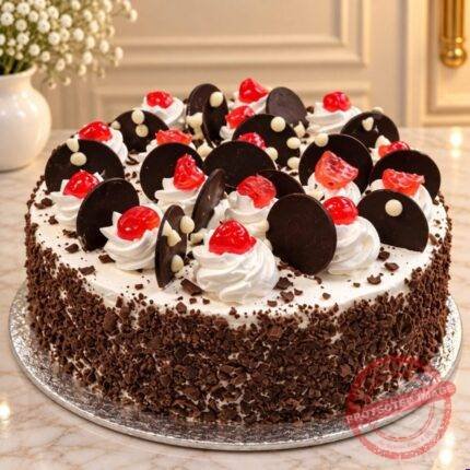Black Forest Special Cake gift by The Inn in Faisalabad | Smilee