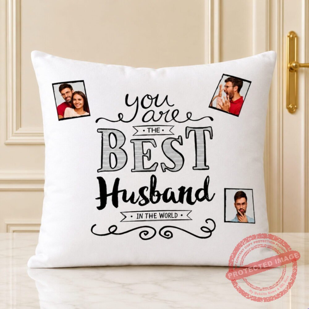 You Are Best Husband Mini Pic Cushion for Valentines Day You Are Best Husband Mini Pic Cushion for Valentines Day | Smilee