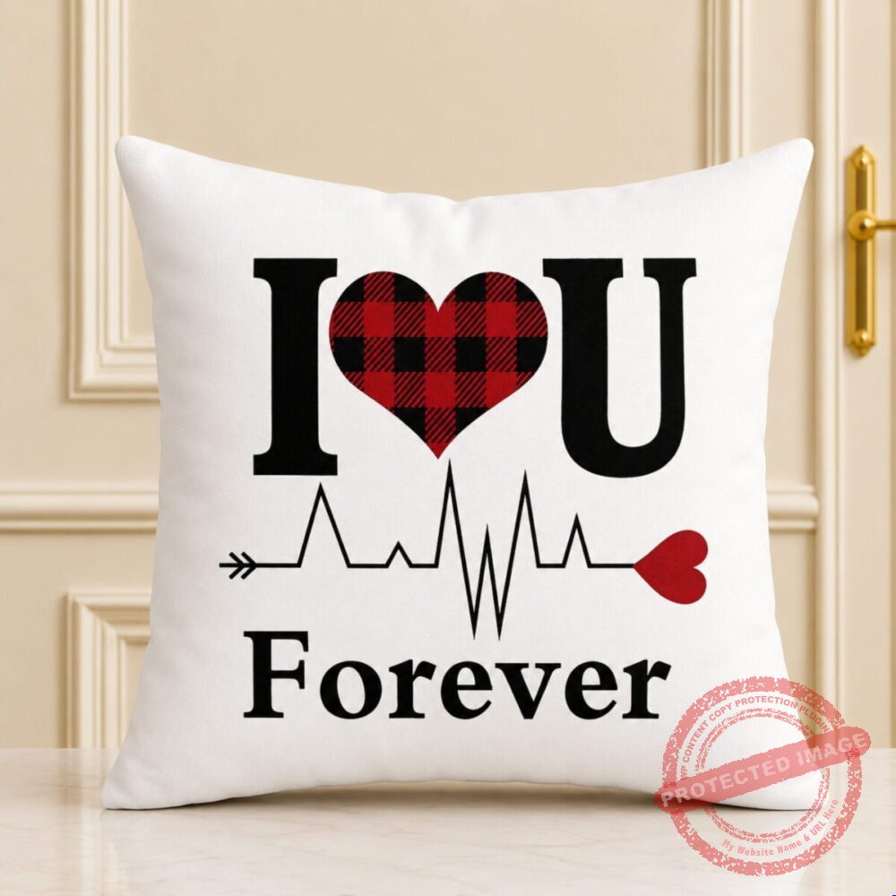 Love Forever Heart Beat Cushion for Valentines Day Love Forever Heart Beat Cushion for Valentines Day | Smilee