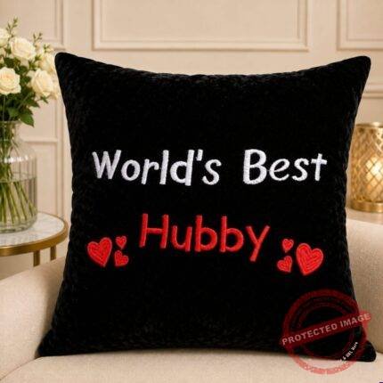 Best Hubby Cushion for Anniversary | Smilee