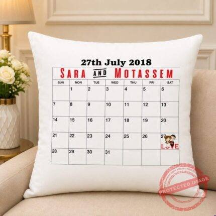 Love Calendar Cushion for Anniversary | Smilee