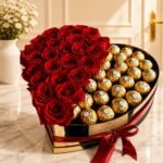 Rocher Heart Box flower arrangement for Wedding | Smilee
