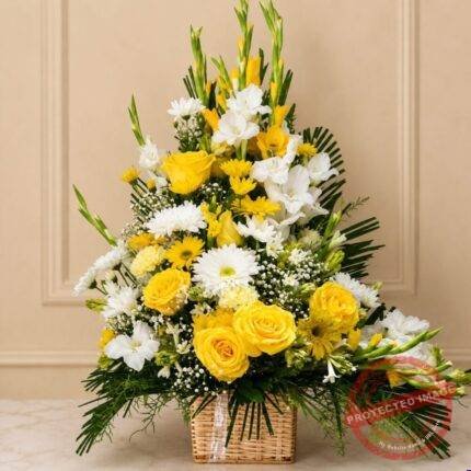 Imported Flowers Basket in Lahore | Smilee
