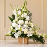 White Theme Imported Flowers in Lahore | Smilee