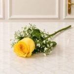Imported Rose Long Stem 1 Yellow in Lahore | Smilee