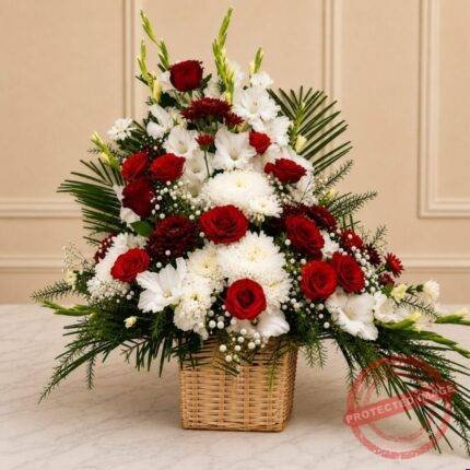 Mix Imported Flowers Basket in Lahore | Smilee