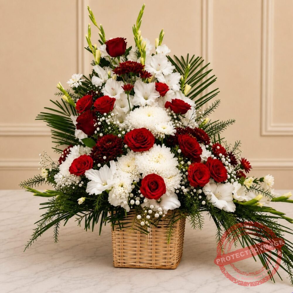 Mix Imported Flowers Basket in Lahore Mix Imported Flowers Basket in Lahore | Smilee