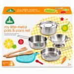 Early Learning Centre Metal Pots and Pans Set kids gift by Ride-On Toys & Kids Vehicles | Smilee