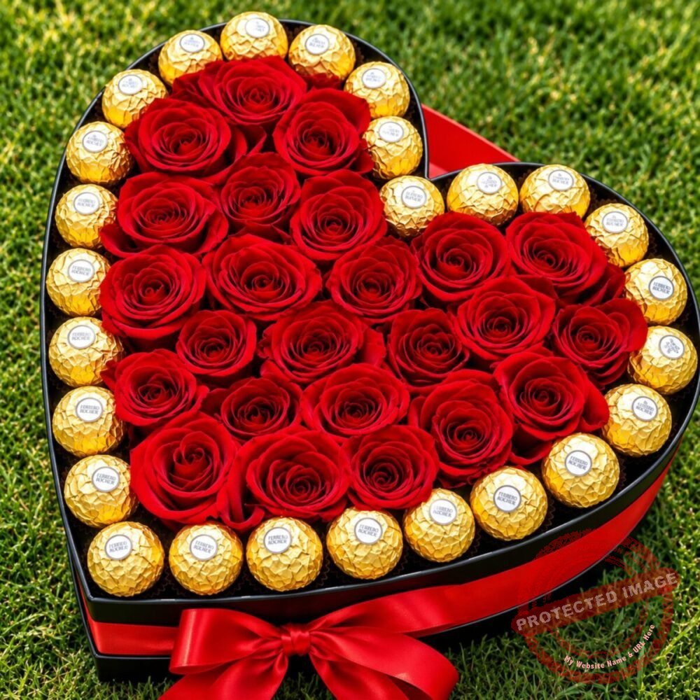 Side Rocher with Roses Heart in Lahore for Valentines Day Side Rocher with Roses Heart in Lahore for Valentines Day | Smilee