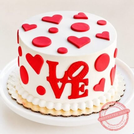Heart Love Cake by O’Clock in Lahore