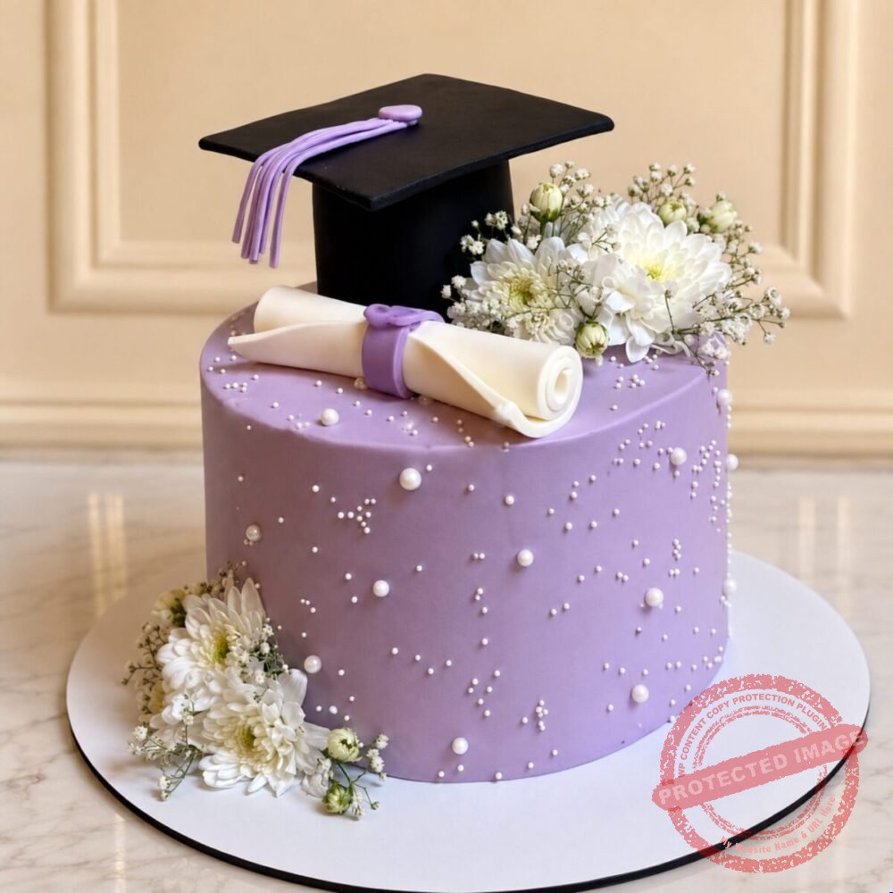 Purple Theme Graduation Cake by O’Clock in Lahore Purple Theme Graduation Cake by O’Clock in Lahore | Smilee