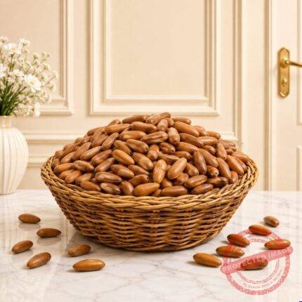 Pine Nuts (Chilgoza) fruit basket by Dry Fruits | Smilee
