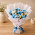 Rocher Bouquet in Blue Theme in Lahore for Sorry | Smilee