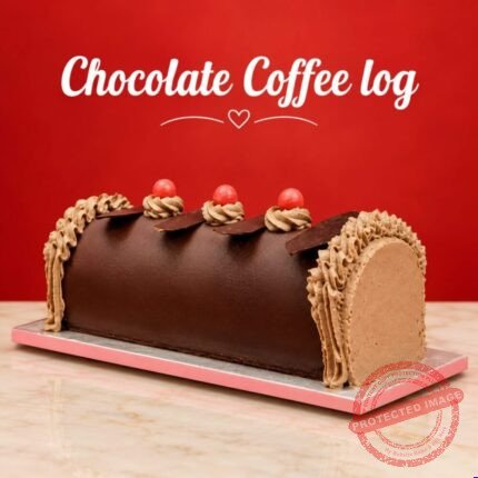 Chocolate Coffee Log cake by Kitchen Cuisine | Smilee