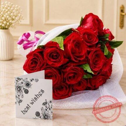 1 Dozen Red Roses by Bahawalpur in Lahore